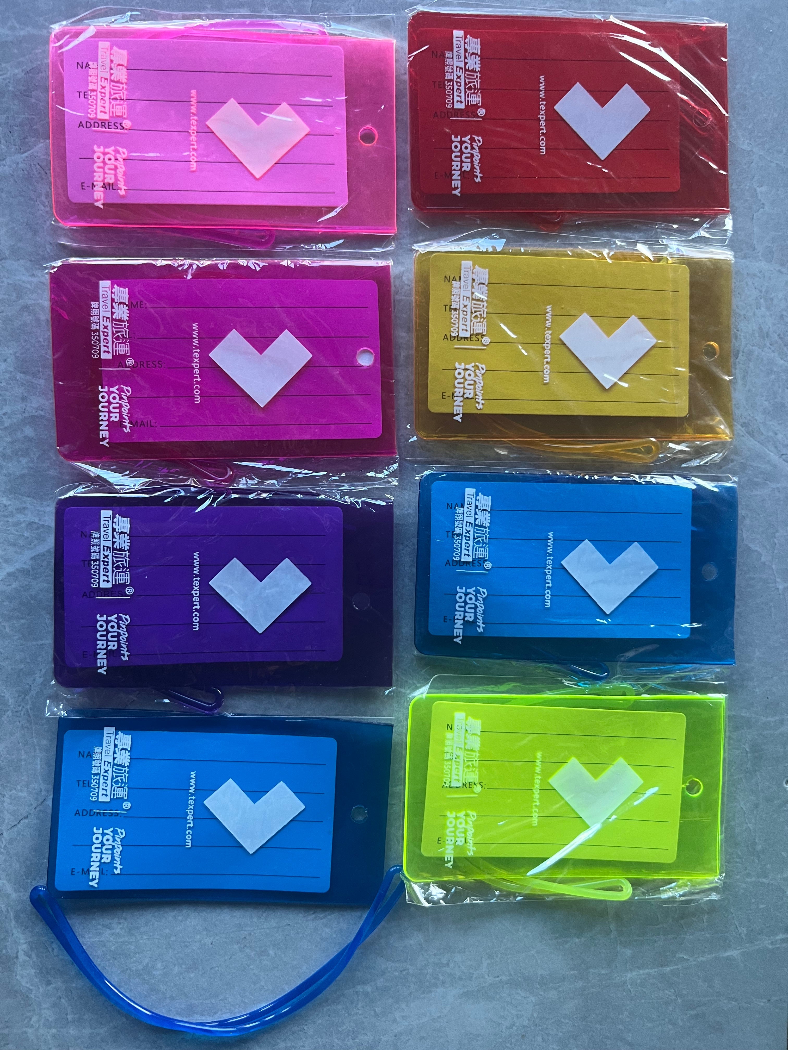 customized soft PVC luggage tags