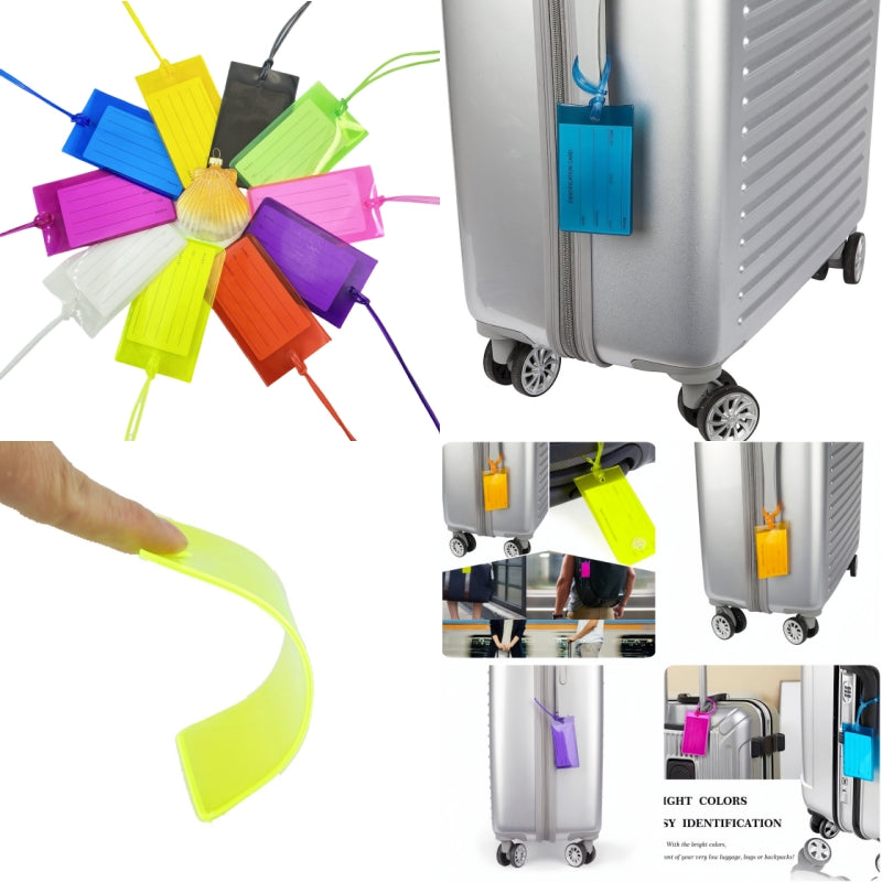 soft PVC luggage tags