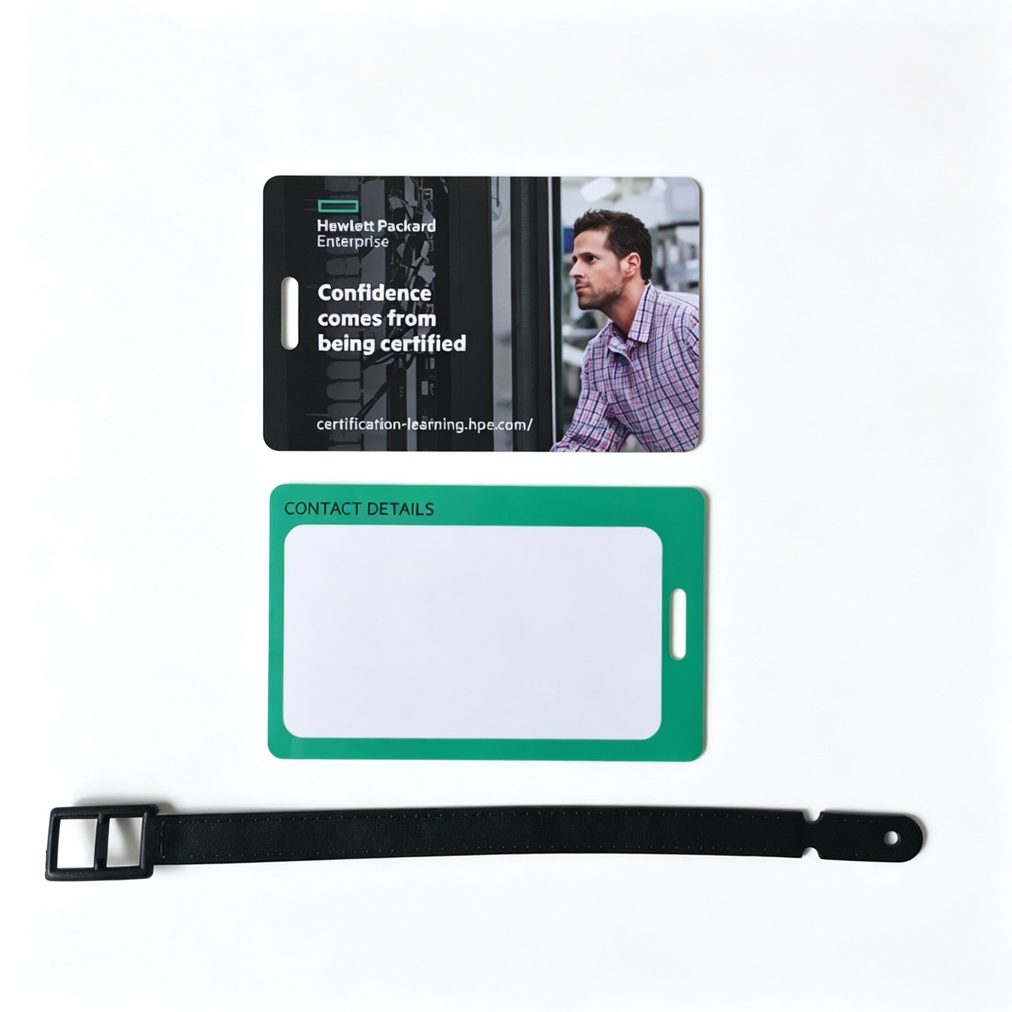 Single-piece luggage tag