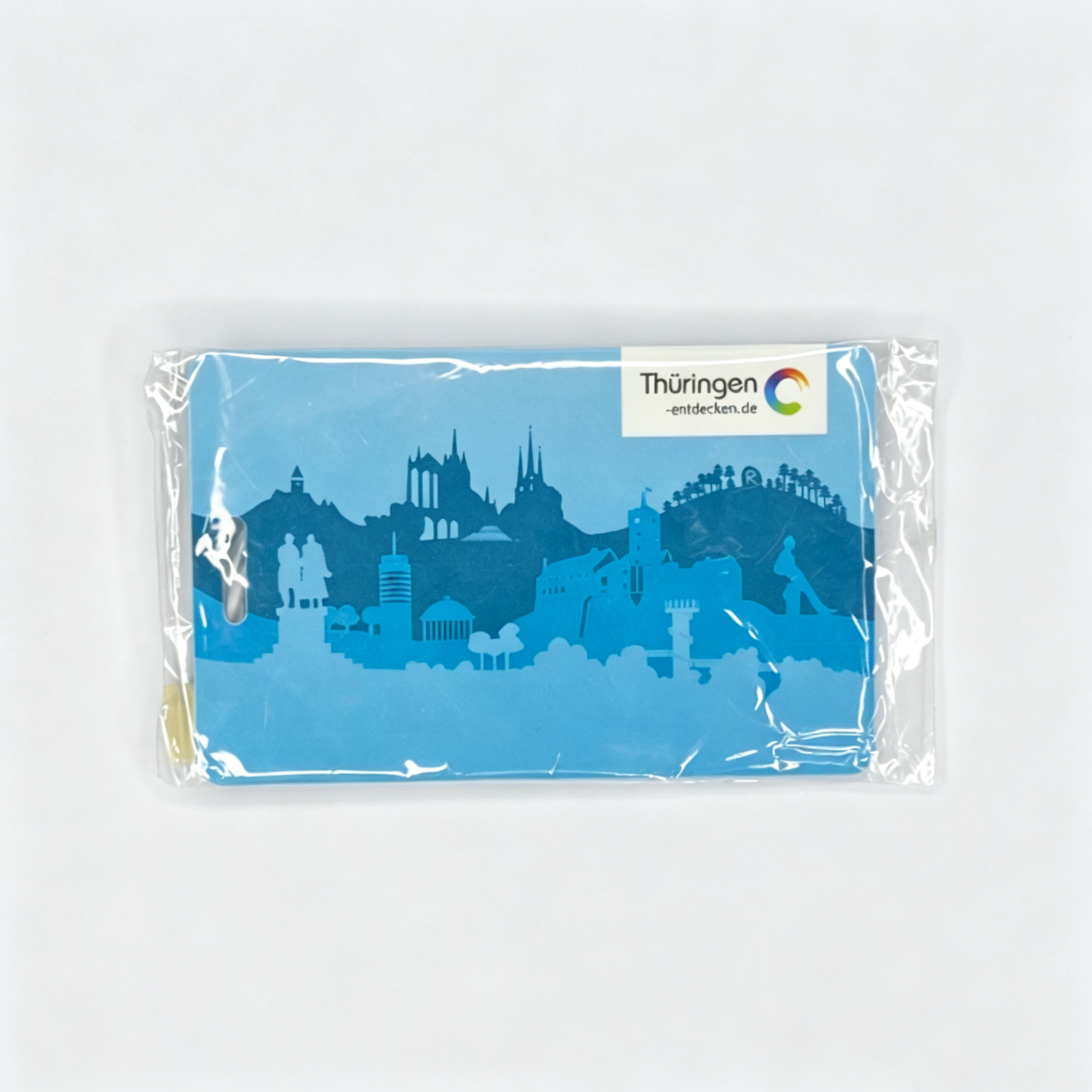 Single-piece luggage tag