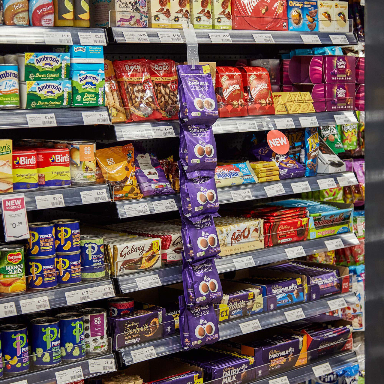 Supermarket Display Hanger Strips 12 Station