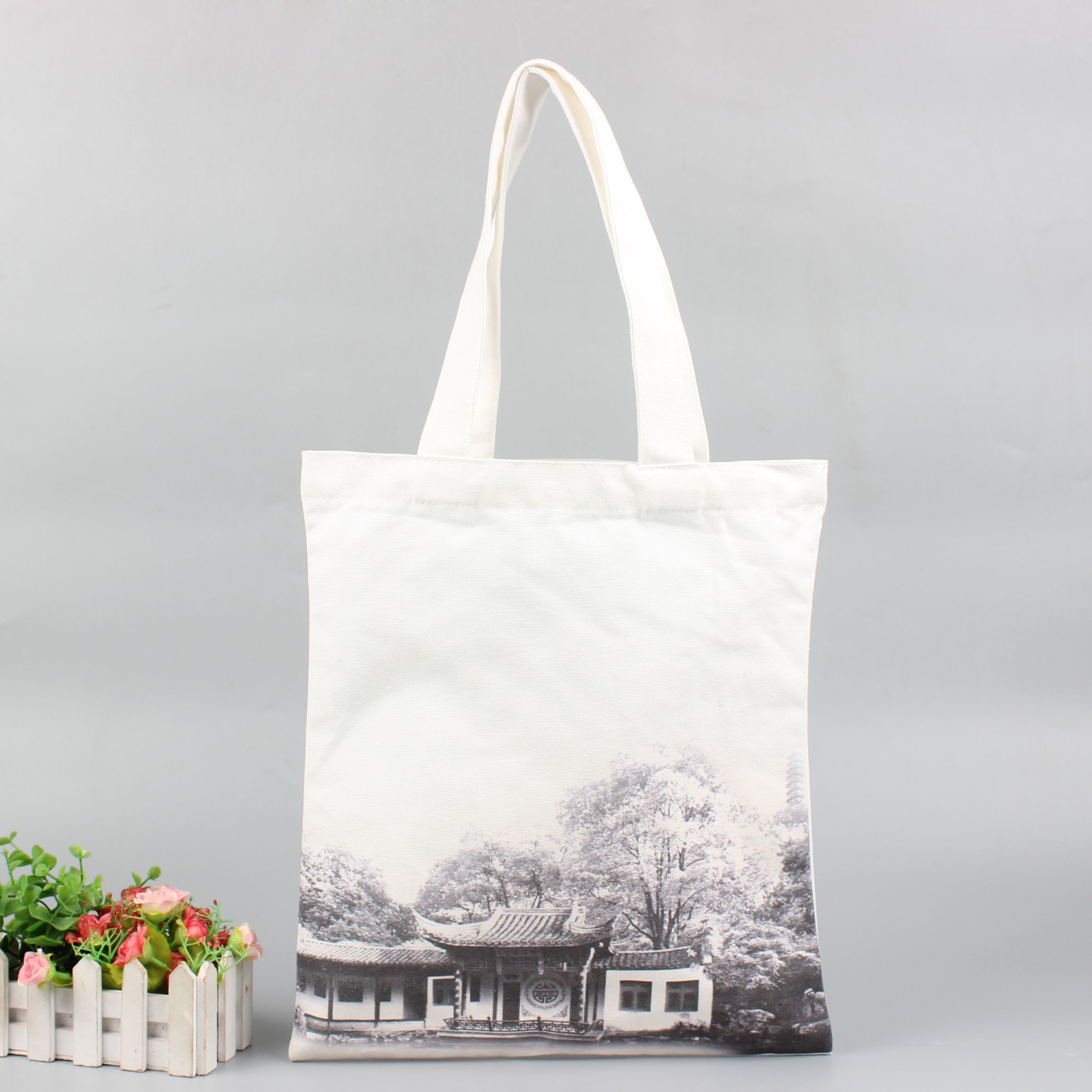 MOQ 30 Custom 12oz Cotton Tote Bag