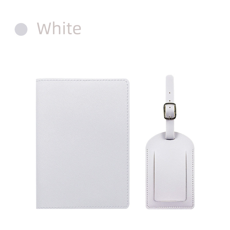 Pu Leather Passport Holder & Luggage Tag Sets