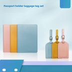Pu Leather Passport Holder & Luggage Tag Sets