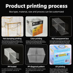 50 PCS Foldable Transparent Boxes