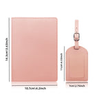 Pu Leather Passport Holder & Luggage Tag Sets