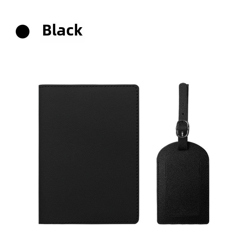 Pu Leather Passport Holder & Luggage Tag Sets