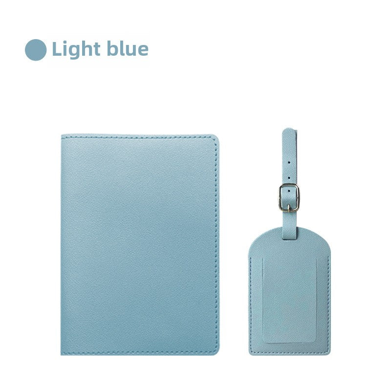 Pu Leather Passport Holder & Luggage Tag Sets
