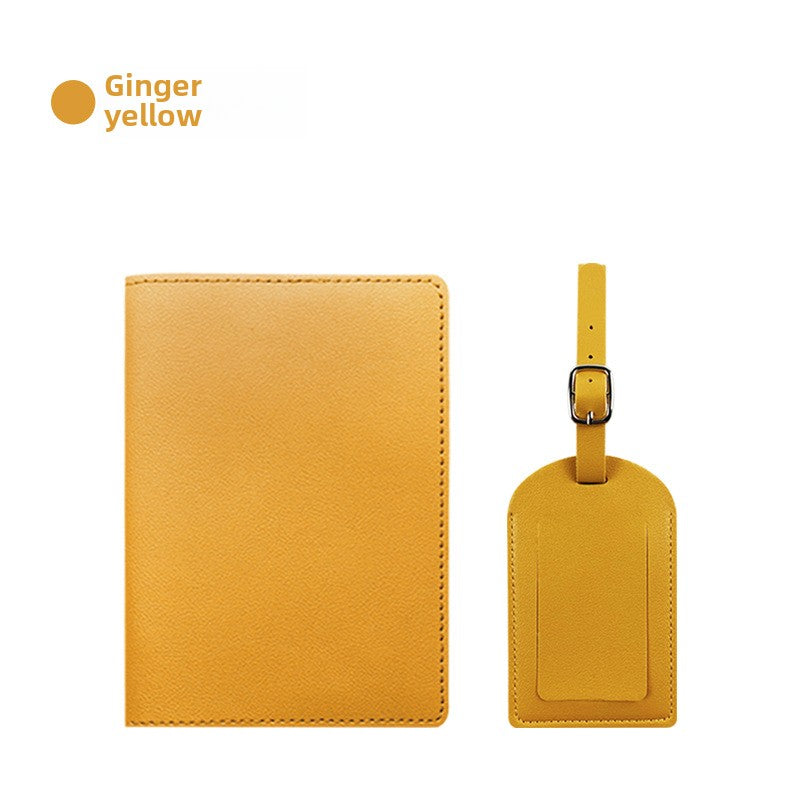 Pu Leather Passport Holder & Luggage Tag Sets