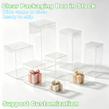 50 PCS Foldable Transparent Boxes